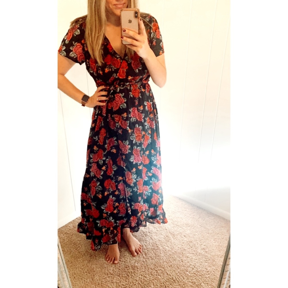 Floral Wrap Dress